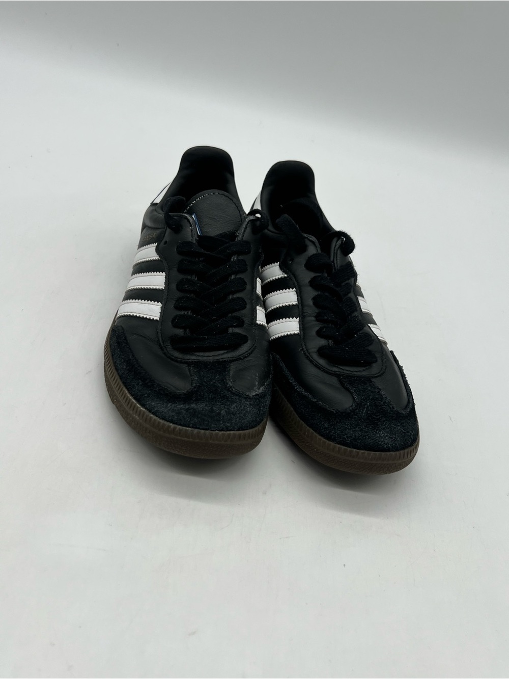 Adidas Samba OG Men’s 6 Women’s 7 Black White Leather Low Top Sneakers Shoes.